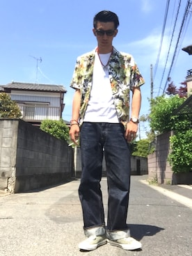 「MADE IN USA（メイドインユーエスエー）のアイテム」を使った、KAZUKI YAMADAさん（メンズ・178cm）の春コーディネート