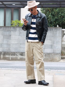 KAZUKI YAMADAさん（メンズ・178cm）の秋コーディネート