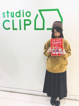 「お正月」｜「アイテム（ニットキャップ/ビーニー）」を使った、kayoさん（レディース・153cm）の冬コーディネート