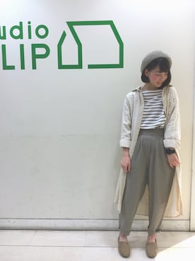 「studio CLIP（スタディオクリップ）のセパレートシューズ（その他シューズ）」を使った、kayoさん（レディース・153cm）の冬コーディネート