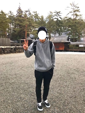 「RAGEBLUE」｜「アイテム（ネクタイピン）」を使った、よーへーさん（メンズ・177cm）の冬コーディネート