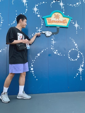 「NIKE（ナイキ）のアイテム（スニーカー、シルバー系）」を使った、kairiさん（メンズ・175cm）の春コーディネート