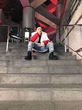 「no brand（ノーブランド）のアイテム（ダウンジャケット/コート）」を使った、BETRAYAL_YASUさん（メンズ・175cm）の冬コーディネート