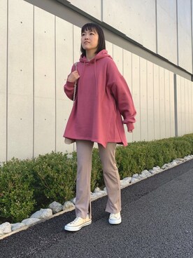 「Factor=（ファクターイコール）のアイテム（バッグ）」を使った、Nakamuraさん（レディース・156cm）の冬コーディネート