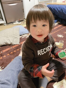 ぺこ米さん（キッズ・80cm）の冬コーディネート