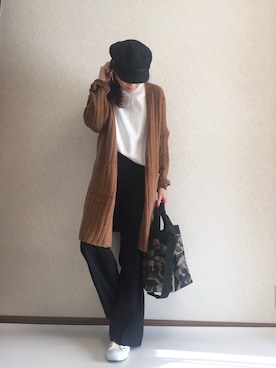 「coca（ANDEX shoes product）（コカ）のアイテム（トップス）」を使った、kaorinnさん（レディース・158cm）の冬コーディネート