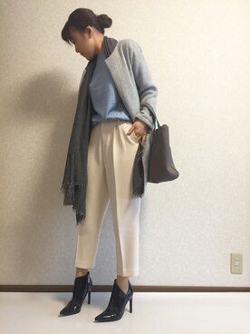 「tocco（トッコ）のアイテム（ジャケット/アウター）」を使った、kaorinnさん（レディース・158cm）の冬コーディネート