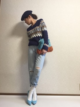 「ファークラッチ」｜kaorinnさん（レディース・158cm）の冬コーディネート