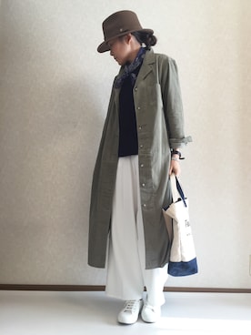 「coca（ANDEX shoes product）（コカ）のアイテム（パンツ）」を使った、kaorinnさん（レディース・158cm）の冬コーディネート