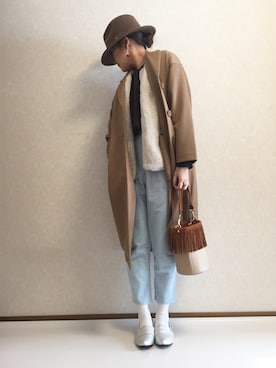 「OLD NAVY（オールドネイビー）のアイテム（その他アウター）」を使った、kaorinnさん（レディース・158cm）の冬コーディネート