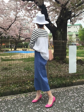 「tocco（トッコ）のアイテム（トップス）」を使った、kaorinnさん（レディース・158cm）の春コーディネート