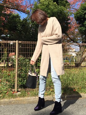 「JOAMOM（ジョアマン）のアイテム」を使った、kaorinnさん（レディース・158cm）の秋コーディネート