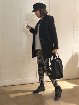 「パーティースタイル」｜「アイテム（ノーカラージャケット）」を使った、kaorinnさん（レディース・158cm）の春コーディネート