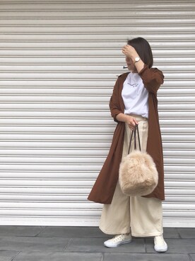 「SHOWROOM（ショールーム）のアイテム」を使った、kaorinnさん（レディース・158cm）の秋コーディネート