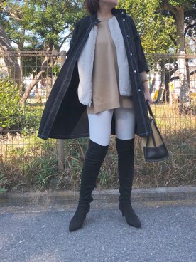 「OLD NAVY（オールドネイビー）のアイテム（その他アウター）」を使った、kaorinnさん（レディース・158cm）の春コーディネート