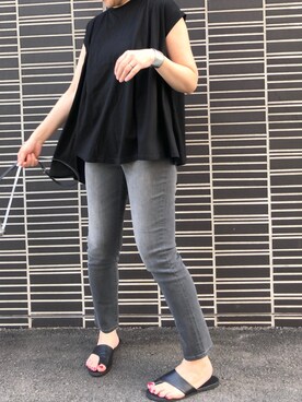 「Moname（モナーム）のアイテム（パンツ）」を使った、kaorinnさん（レディース・158cm）の秋コーディネート