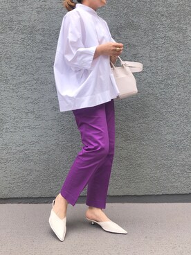 金子綾 Framework サブリナパンツ を使った人気ファッションコーディネート Wear
