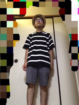 「しまむら（シマムラ）のアイテム（ハット）」を使った、 ucさん（メンズ・159cm）の秋コーディネート