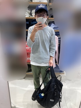 「メッシュキャップ」｜「アイテム（財布/小物）」を使った、 ucさん（メンズ・159cm）の秋コーディネート