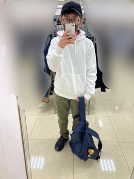 「OLD NAVY（オールドネイビー）のアイテム（シャツ/ブラウス）」を使った、flさん（メンズ・159cm）の春コーディネート