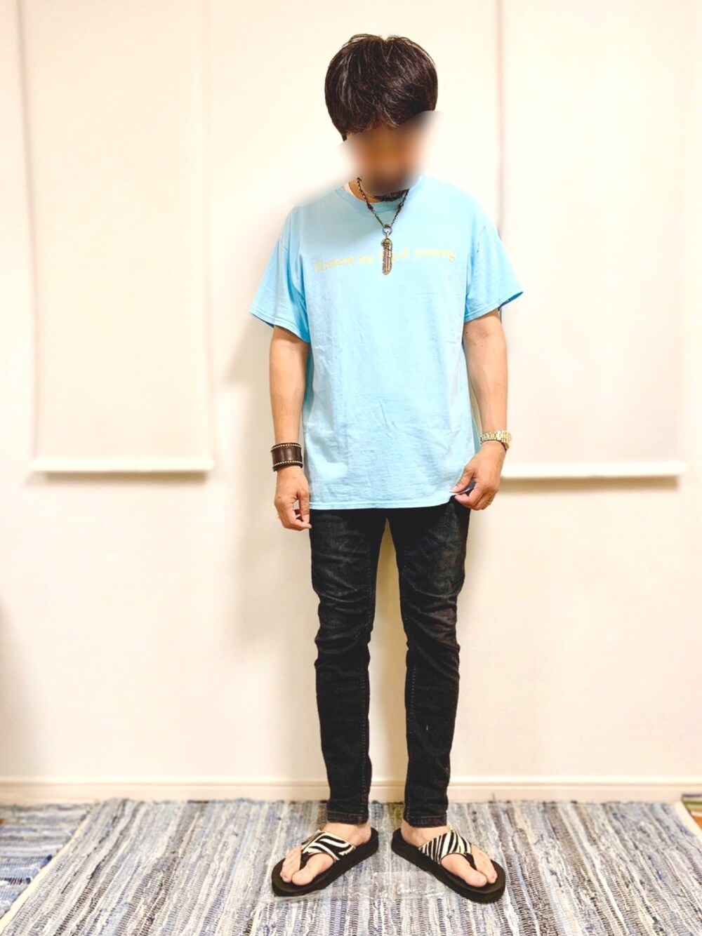 「休日スタイル、シンプルコーデ、大人カジュアル、きれいめカジュアル、相互フォロー、ootd、40代ファッション、40代男性、ラクチンコーデ、おうちスタイル」｜「THE SANDALMANのアイテム（サンダル、その他）」を使った、kotakahashi 相互さん（メンズ・173cm）の春コーディネートの1枚目の写真