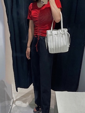 「DHOLIC（ディーホリック）のアイテム（ブレスレット）」を使った、ＳＡＹＡＫＡさん（レディース・164cm）の夏コーディネート