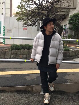 「tk.TAKEO KIKUCHI」｜「アイテム（ダウンジャケット/コート）」を使った、so-yaさん（メンズ・169cm）の秋コーディネート