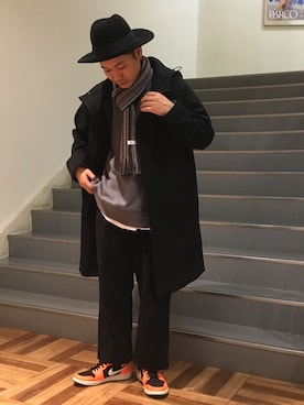 「tk.TAKEO KIKUCHI（ティーケータケオキクチ）のアイテム（スウェット）」を使った、so-yaさん（メンズ・169cm）の秋コーディネート