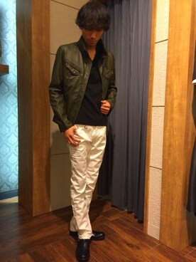 Suguru Yoshizakiさん（メンズ・178cm）の冬コーディネート