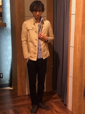 Suguru Yoshizakiさん（メンズ・178cm）の冬コーディネート