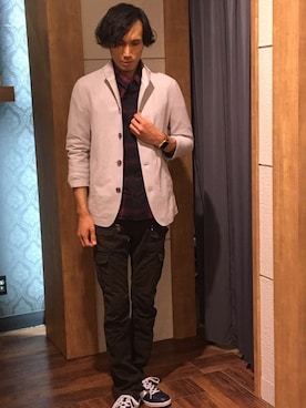 Suguru Yoshizakiさん(メンズ・178cm)の春コーディネート