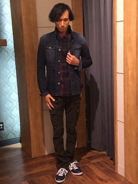 Suguru Yoshizakiさん（メンズ・178cm）の春コーディネート