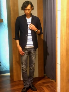 Suguru Yoshizakiさん（メンズ・178cm）の春コーディネート