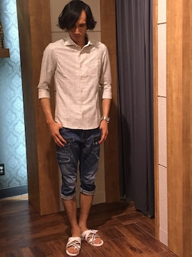 Suguru Yoshizakiさん(メンズ・178cm)の夏コーディネート