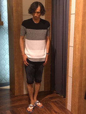 Suguru Yoshizakiさん（メンズ・178cm）の夏コーディネート