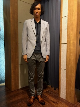 Suguru Yoshizakiさん（メンズ・178cm）の夏コーディネート