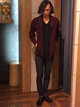 Suguru Yoshizakiさん（メンズ・178cm）の秋コーディネート