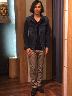 Suguru Yoshizakiさん（メンズ・178cm）の秋コーディネート