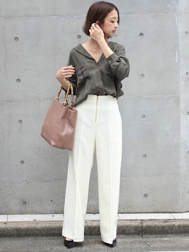 「Carol J.（キャロルジェイ）のアイテム」を使った、yumiさん（レディース・158cm）の秋コーディネート