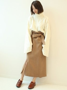 「ELIN（エリン）のアイテム」を使った、yumiさん（レディース・158cm）の秋コーディネート