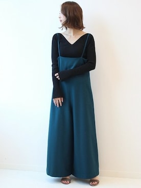 「Noble（ノーブル）のアイテム（ワンピース）」を使った、yumiさん（レディース・158cm）の秋コーディネート