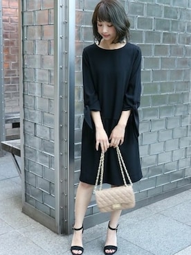 「Noble（ノーブル）のアイテム（バッグ）」を使った、yumiさん（レディース・158cm）の冬コーディネート