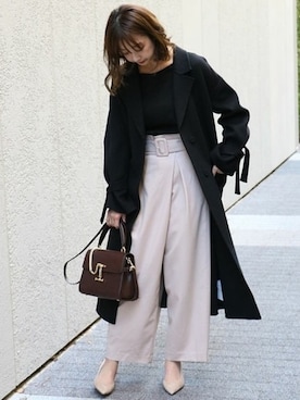 「FABIO RUSCONI（ファビオルスコーニ）のアイテム」を使った、yumiさん（レディース・158cm）の冬コーディネート