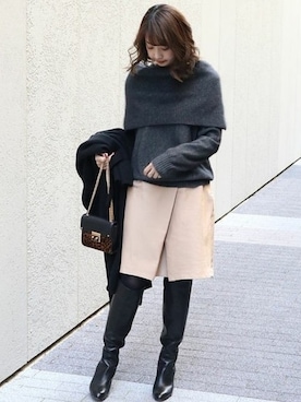 yumiさん（レディース・158cm）の冬コーディネート