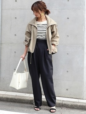 「Carol J.（キャロルジェイ）のアイテム」を使った、yumiさん（レディース・158cm）の冬コーディネート