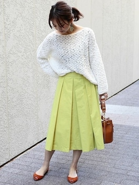 「Noble（ノーブル）のアイテム（バッグ）」を使った、yumiさん（レディース・158cm）の冬コーディネート