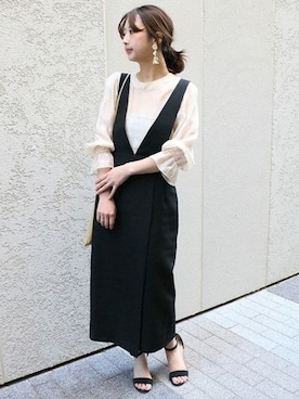 「春ワンピ」｜yumiさん（レディース・158cm）の春コーディネート
