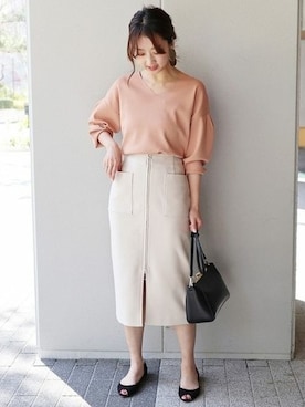 「SMIR NASLI（サミールナスリ）のアイテム」を使った、yumiさん（レディース・158cm）の春コーディネート