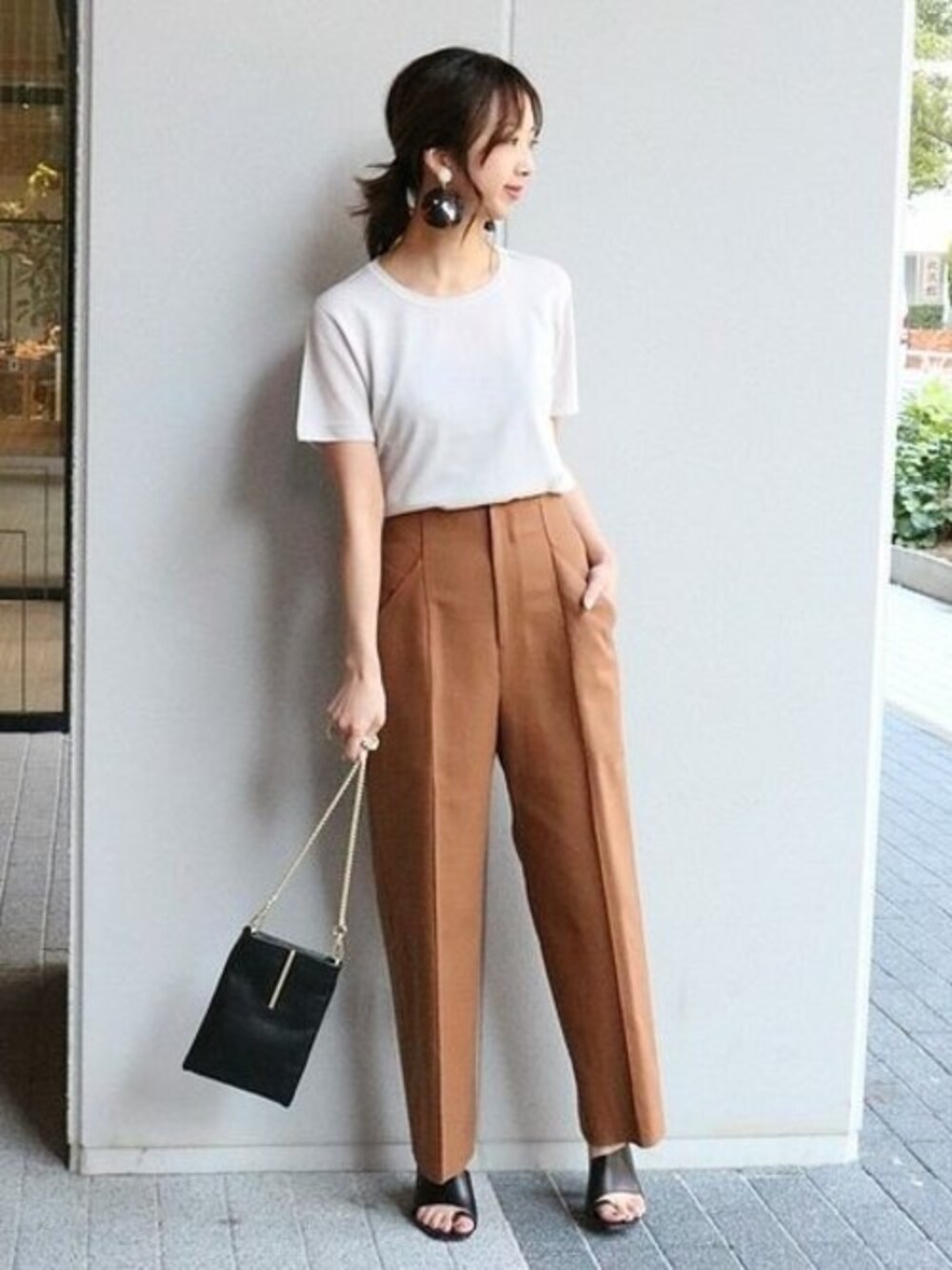NOBLE コットン ダブルクロス ストレート パンツ 36 Noble（ノーブル）の「コットンダブルクロスストレートパンツ