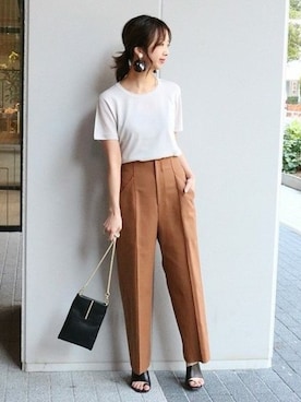 「SMIR NASLI（サミールナスリ）のアイテム」を使った、yumiさん（レディース・158cm）の春コーディネート